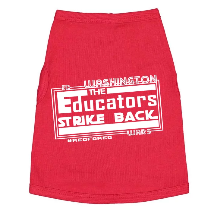 Red For Ed Washington Educators Strike Back Doggie Tank