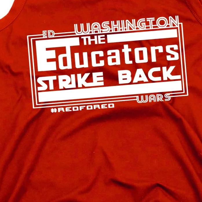 Red For Ed Washington Educators Strike Back Tank Top