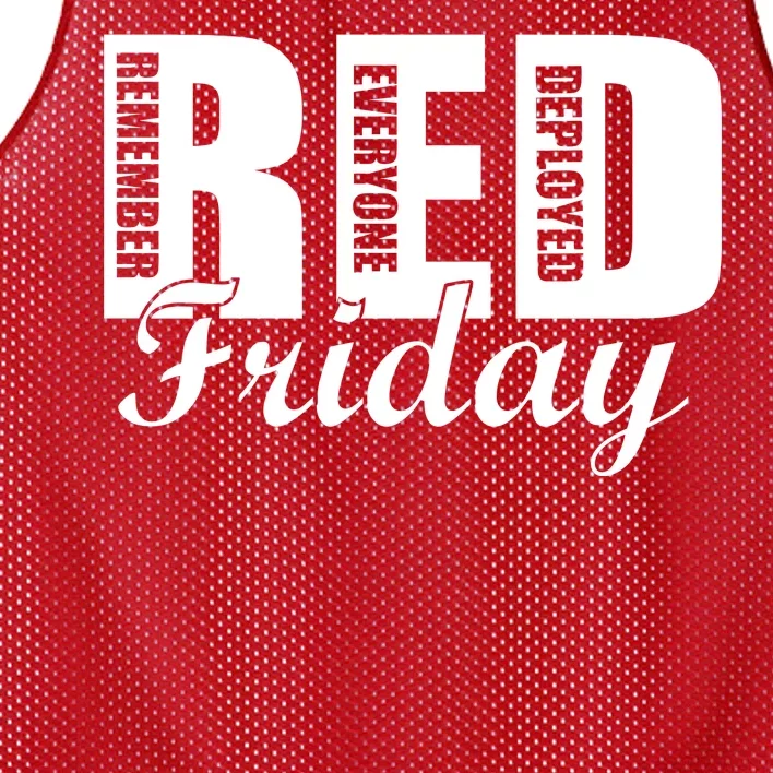 Red Friday Mesh Reversible Basketball Jersey Tank