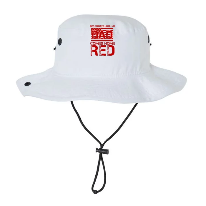 RED Friday Day Unitl My Dad Comes Home Legacy Cool Fit Booney Bucket Hat