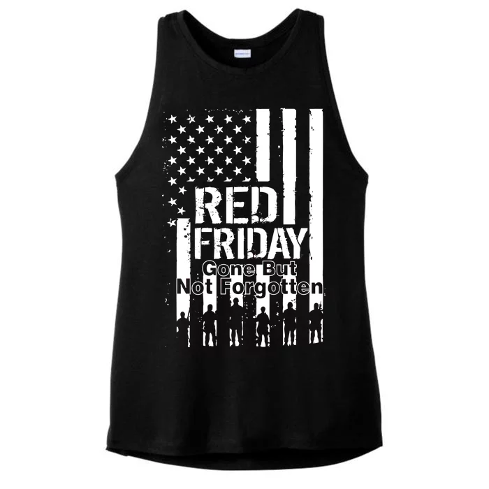 Red Friday Gone But Not Forgotten Ladies Tri-Blend Wicking Tank