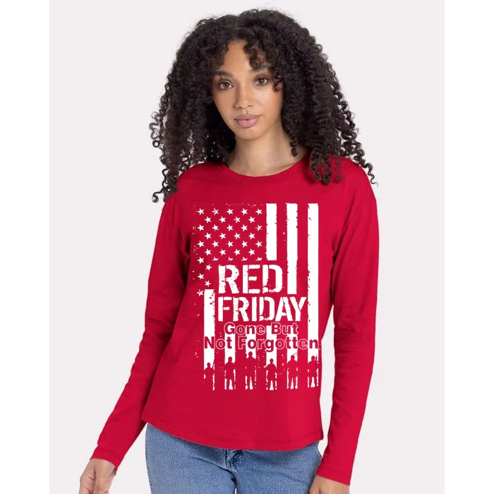 Red Friday Gone But Not Forgotten Womens Cotton Relaxed Long Sleeve T-Shirt