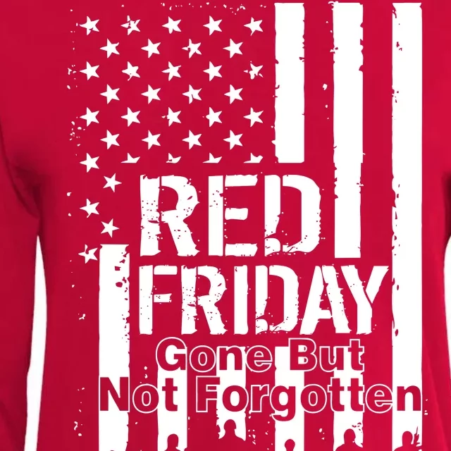 Red Friday Gone But Not Forgotten Womens Cotton Relaxed Long Sleeve T-Shirt