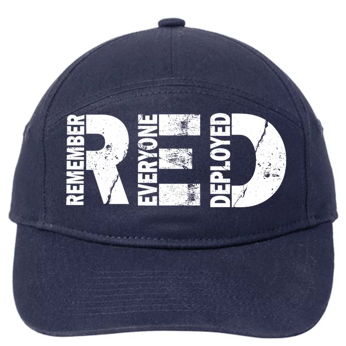 Red Friday Remember Everyone Deployed 7-Panel Snapback Hat