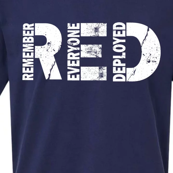 Red Friday Remember Everyone Deployed Sueded Cloud Jersey T-Shirt