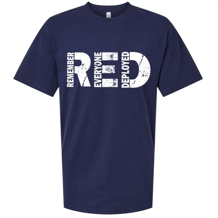 Red Friday Remember Everyone Deployed Sueded Cloud Jersey T-Shirt