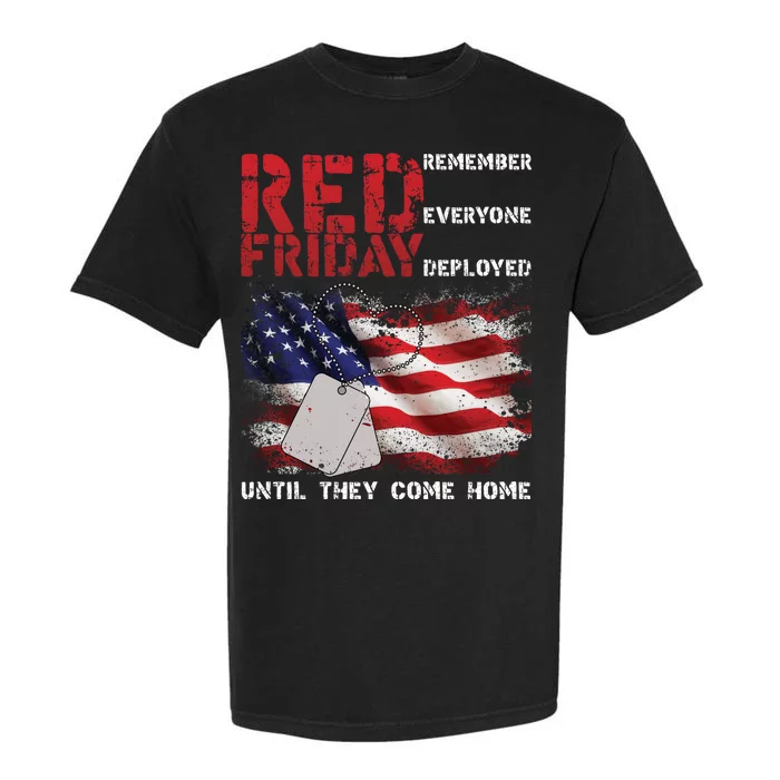 Red Friday Remember Until They Come Home Garment-Dyed Heavyweight T-Shirt