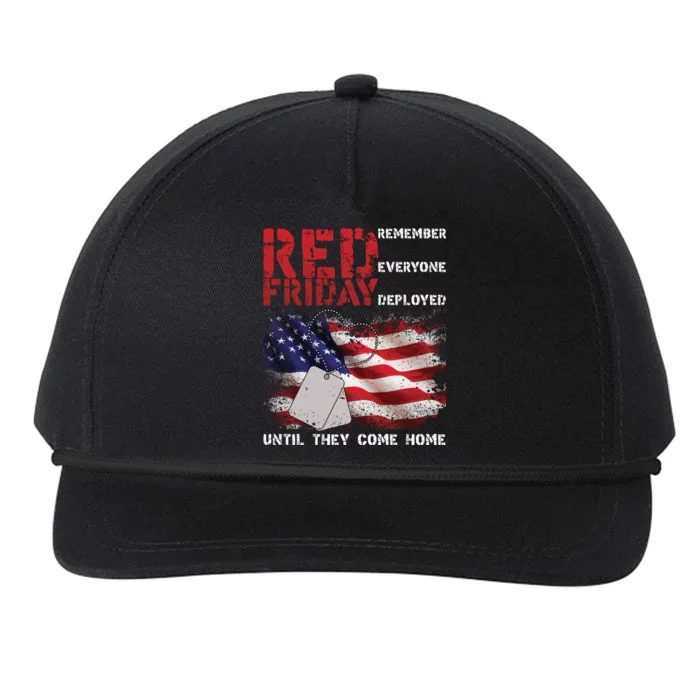 Red Friday Remember Until They Come Home Snapback Five-Panel Rope Hat