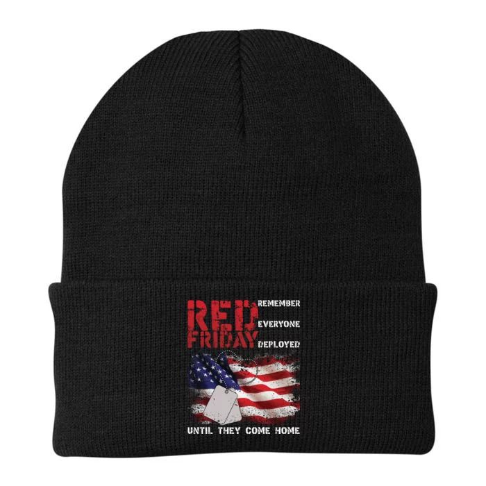 Red Friday Remember Until They Come Home Knit Cap Winter Beanie