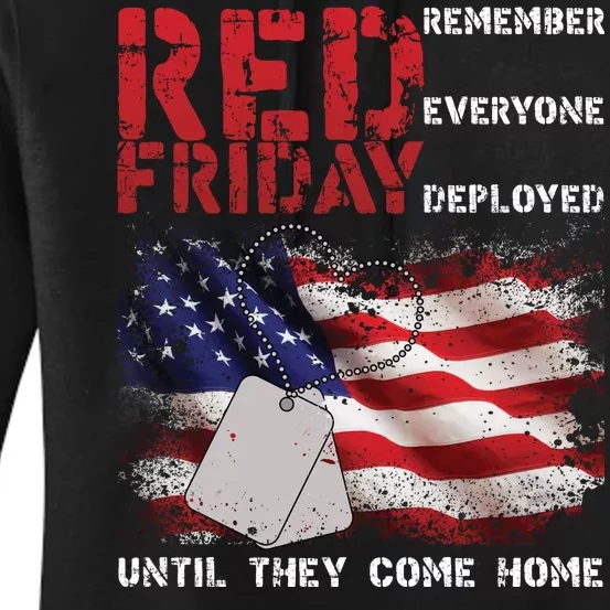 Red Friday Remember Until They Come Home Women's Pullover Hoodie