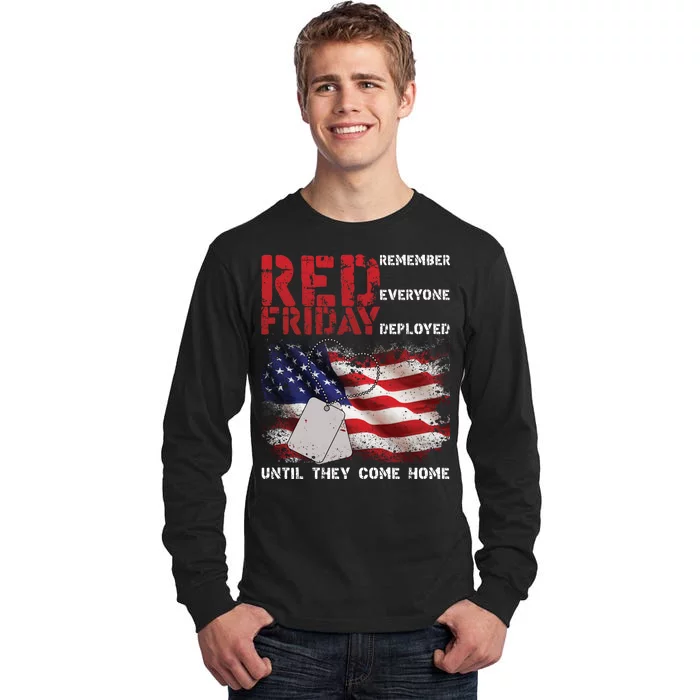 Red Friday Remember Until They Come Home Tall Long Sleeve T-Shirt