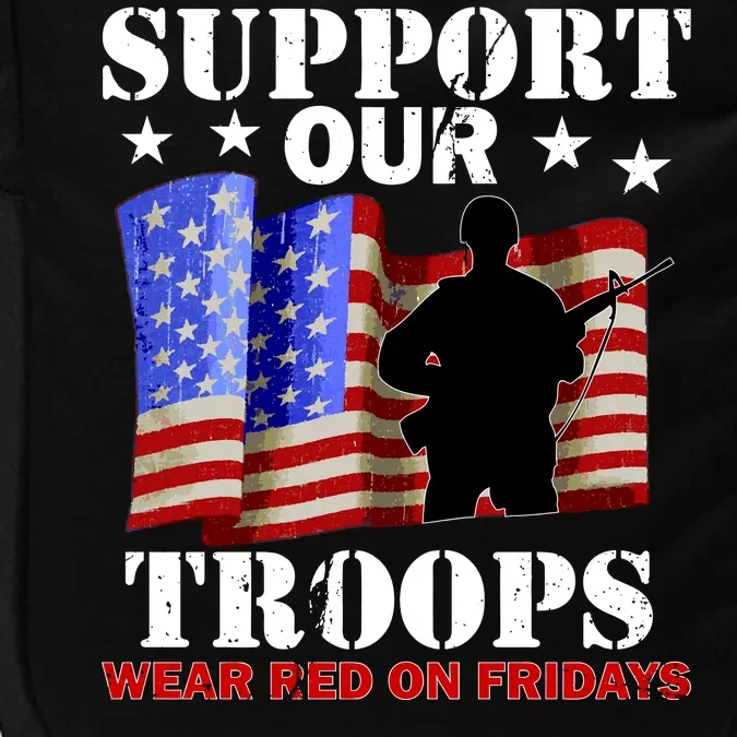 Red Friday Support Our Troops Impact Tech Backpack