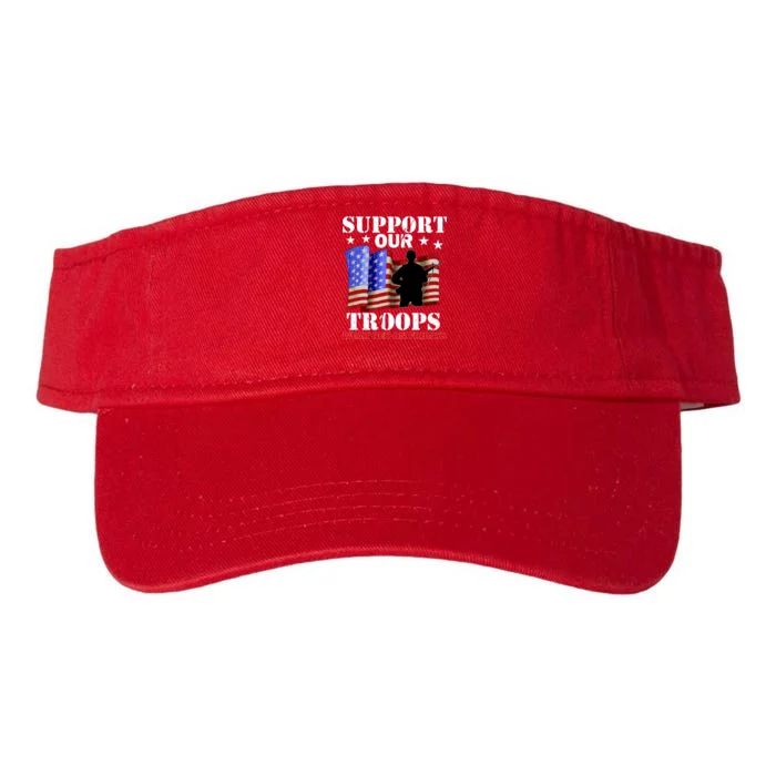 Red Friday Support Our Troops Valucap Bio-Washed Visor