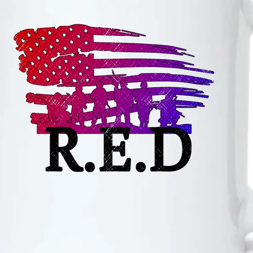 Red Friday Troopers Flag Black Color Changing Mug