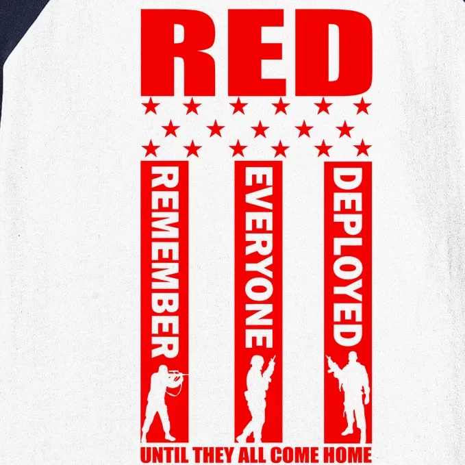 Red Friday Until They All Come Home Baseball Sleeve Shirt