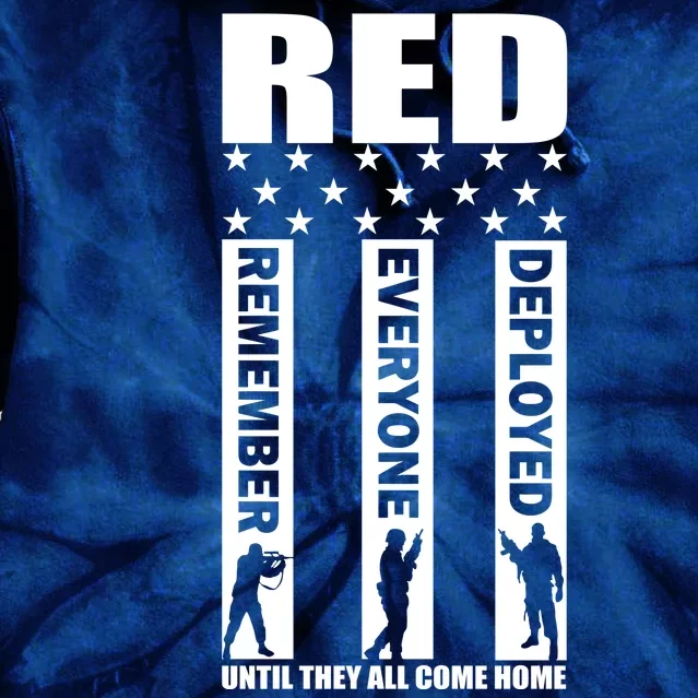 Red Friday Until They All Come Home Tie Dye Hoodie