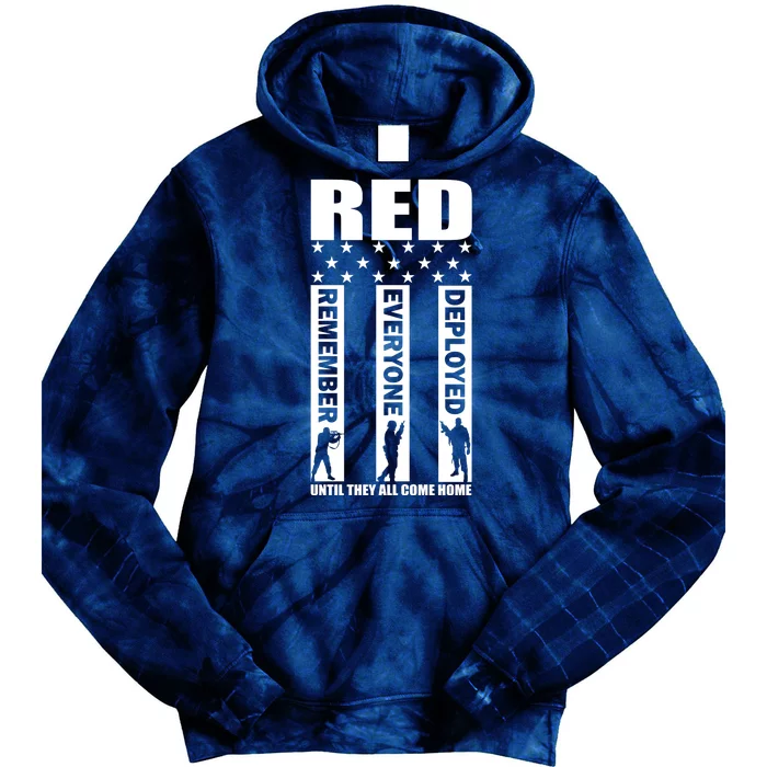 Red Friday Until They All Come Home Tie Dye Hoodie