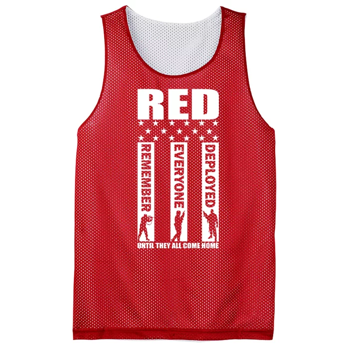 Red Friday Until They All Come Home Mesh Reversible Basketball Jersey Tank