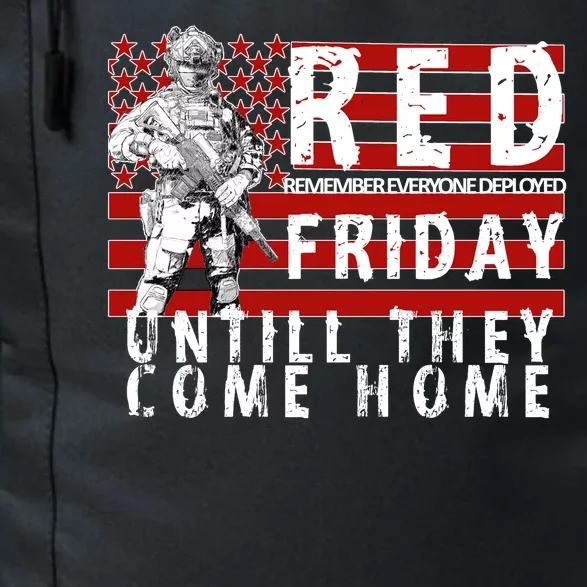 Red Friday Until They All Come Home Support Our Veterans Daily Commute Backpack