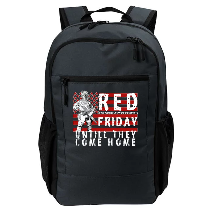 Red Friday Until They All Come Home Support Our Veterans Daily Commute Backpack