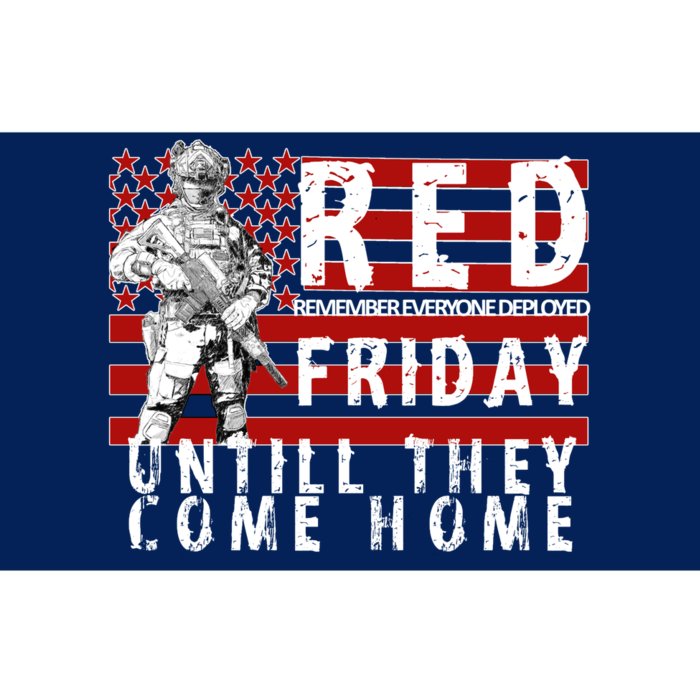 Red Friday Until They All Come Home Support Our Veterans Bumper Sticker