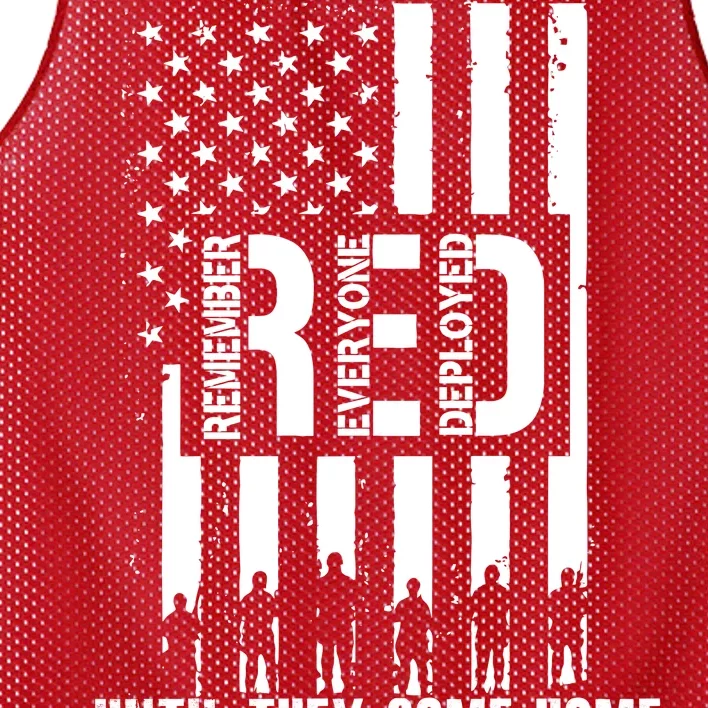 Red Friday Until They Come Home Mesh Reversible Basketball Jersey Tank