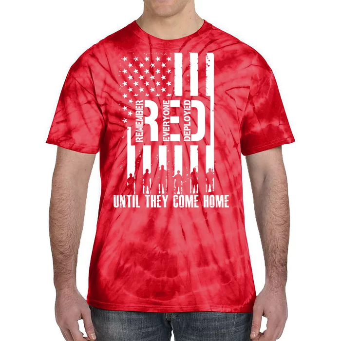 Red Friday Until They Come Home Tie-Dye T-Shirt