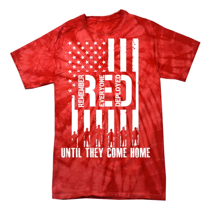 Red Friday Until They Come Home Tie-Dye T-Shirt