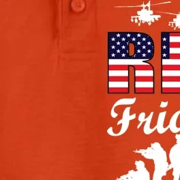 Red Friday Veterans Tribute Dry Zone Grid Performance Polo