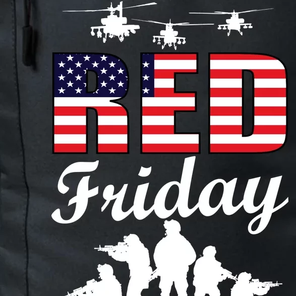 Red Friday Veterans Tribute Daily Commute Backpack