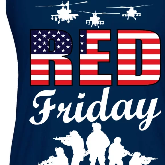 Red Friday Veterans Tribute Ladies Essential Flowy Tank