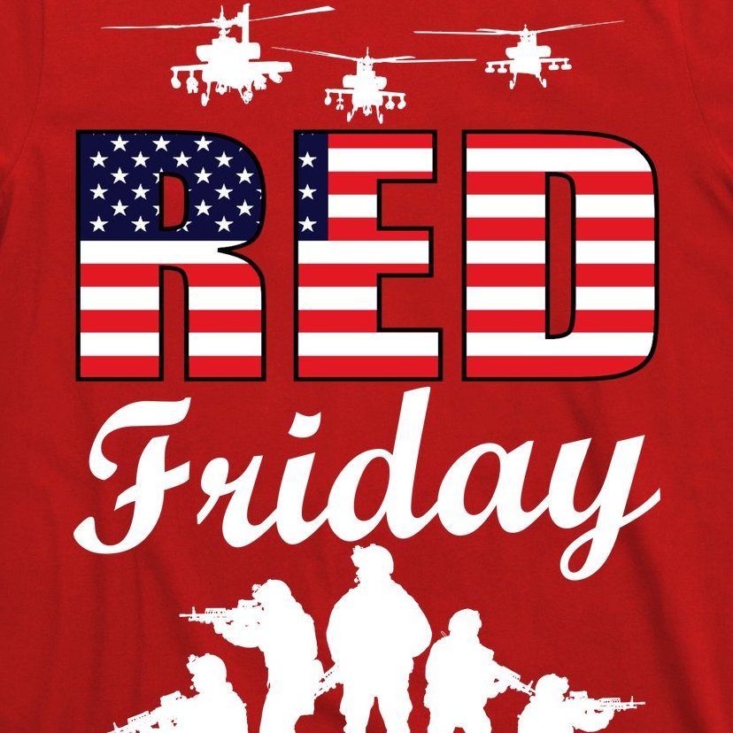 Red Friday Veterans Tribute T-Shirt