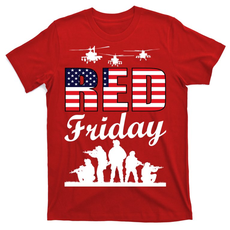 Red Friday Veterans Tribute T-Shirt