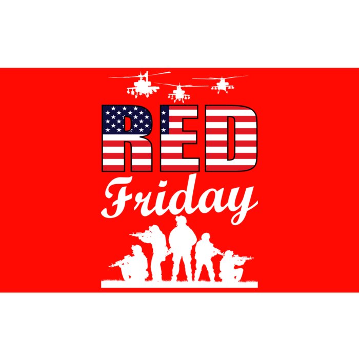 Red Friday Veterans Tribute Bumper Sticker