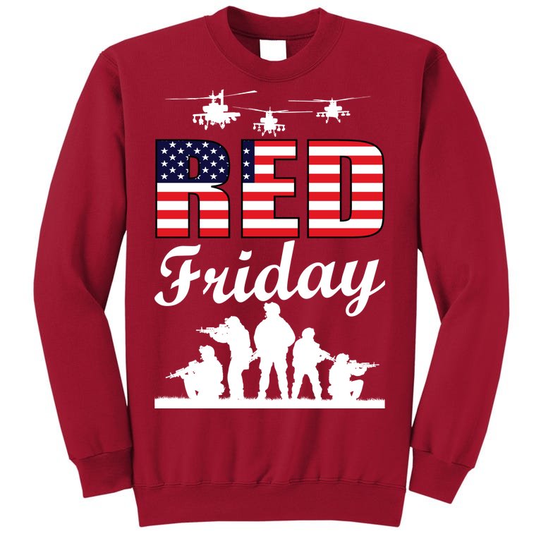 Red Friday Veterans Tribute Tall Sweatshirt