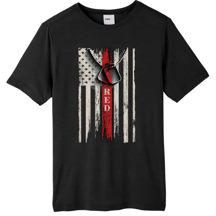 Red Friday Vintage American Flag ChromaSoft Performance T-Shirt