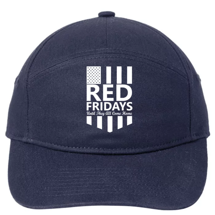 Red Fridays Military Flag 7-Panel Snapback Hat