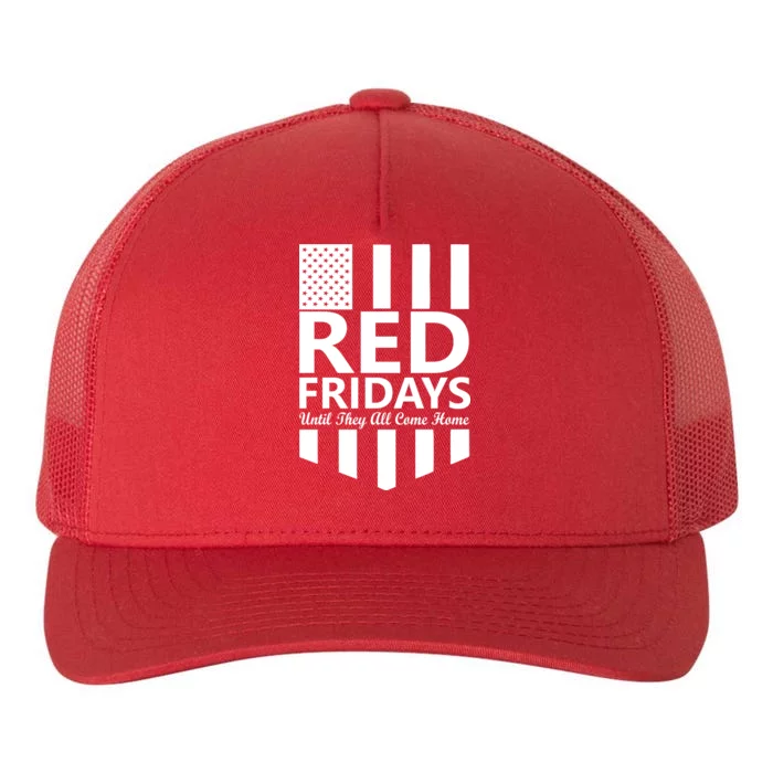 Red Fridays Military Flag Yupoong Adult 5-Panel Trucker Hat