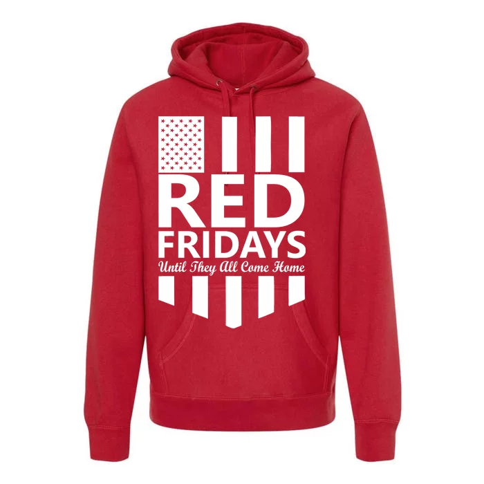 Red Fridays Military Flag Premium Hoodie