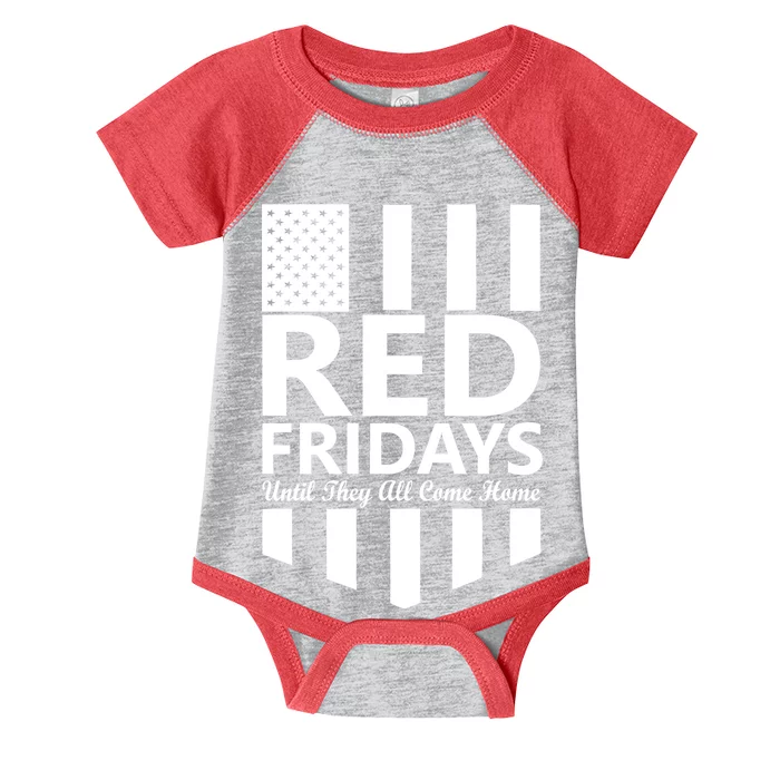 Red Fridays Military Flag Infant Baby Jersey Bodysuit