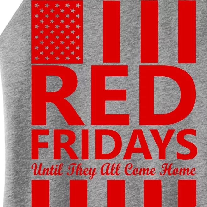 Red Fridays Military Flag Women’s Perfect Tri Rocker Tank