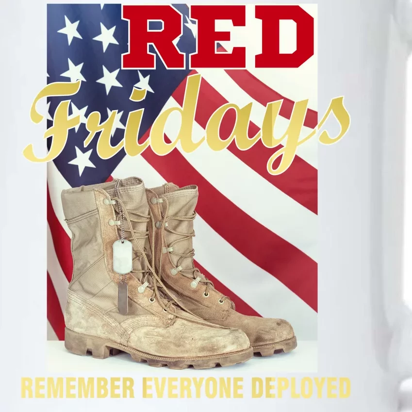 Red Fridays Remember Everyone Deployed Black Color Changing Mug