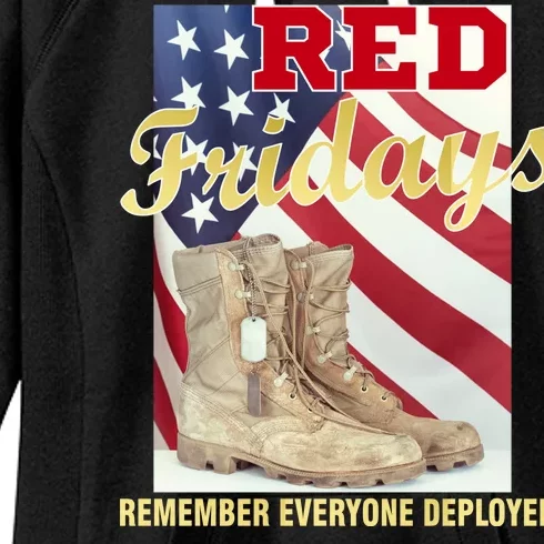 Red Fridays Remember Everyone Deployed Women's Fleece Hoodie