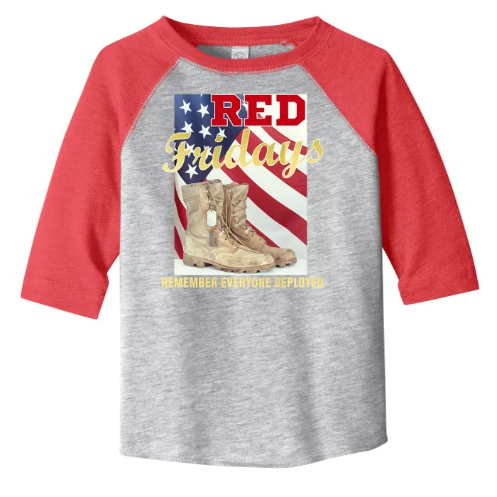 Red Fridays Remember Everyone Deployed Toddler Fine Jersey T-Shirt