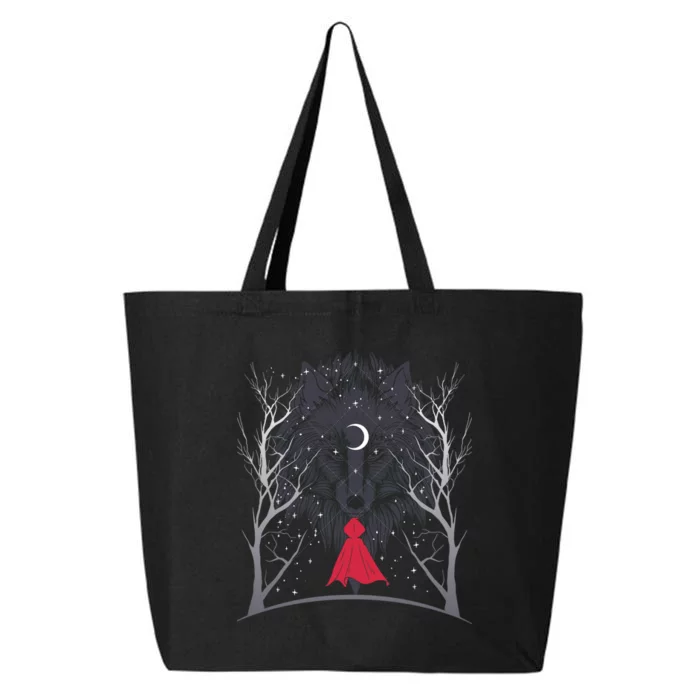 Red Hood Night Wolf Moon Crest 25L Jumbo Tote