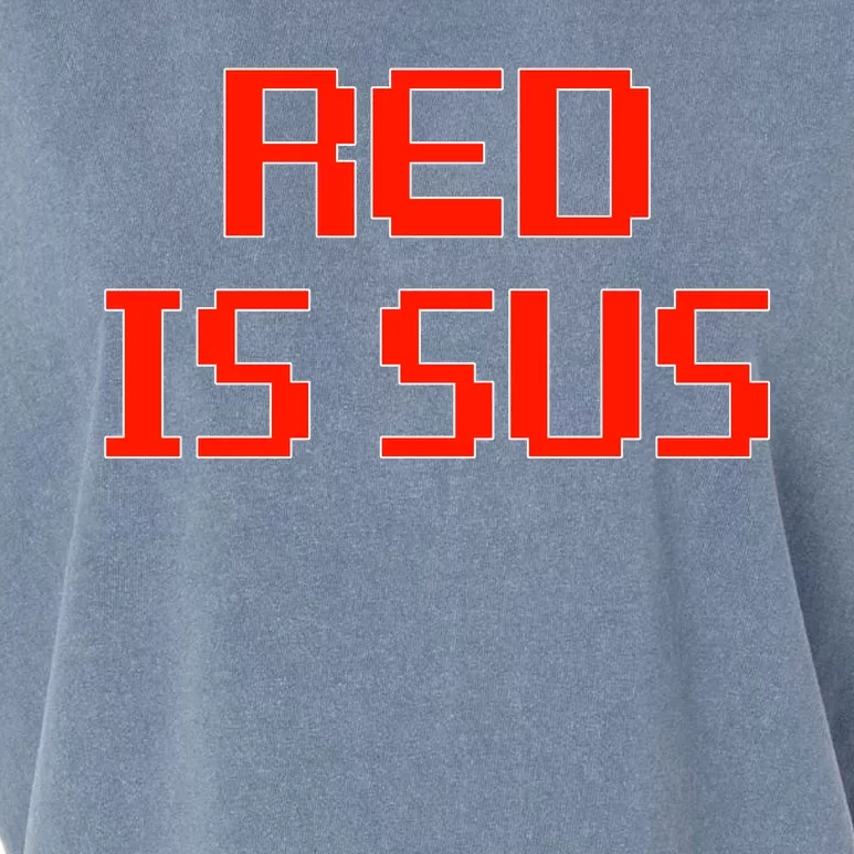 Red Is Sus Imposter Among Us Garment-Dyed Women's Muscle Tee