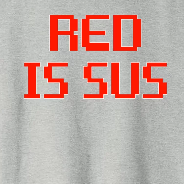 Red Is Sus Imposter Among Us Women's Crop Top Tee