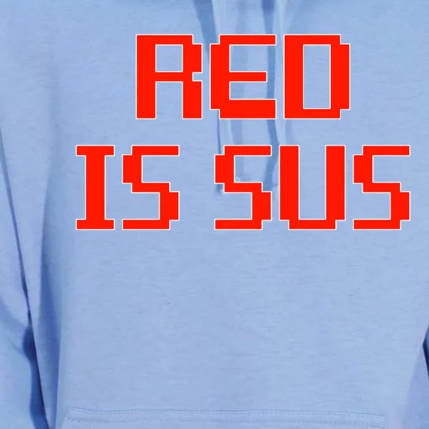 Red Is Sus Imposter Among Us Unisex Surf Hoodie