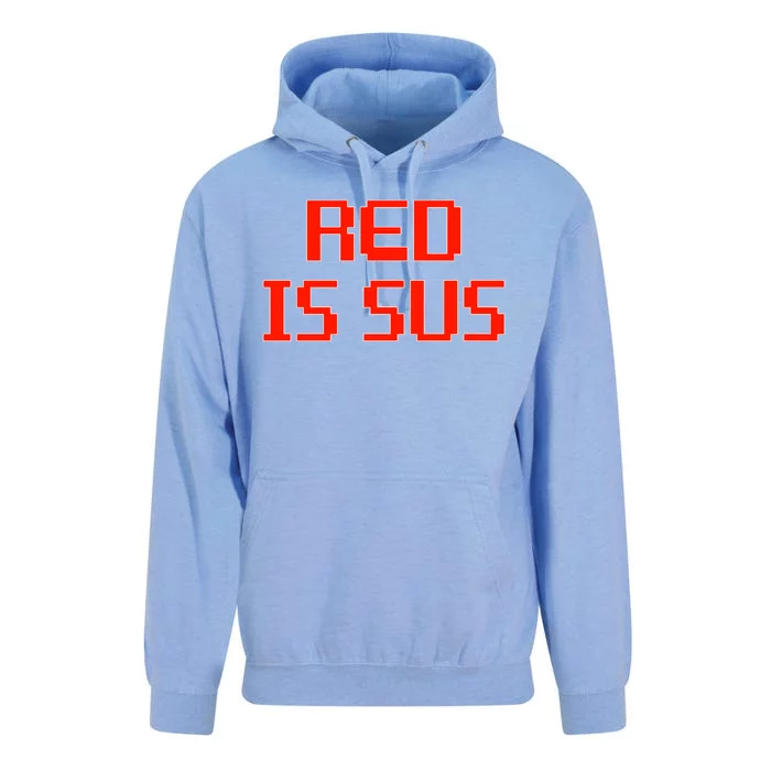 Red Is Sus Imposter Among Us Unisex Surf Hoodie