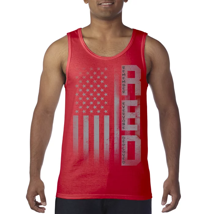 RED Remember Everyone Deployed Tank Top